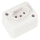 Tomada de Sobrepor 2p+t 10 a 250 V Branco - Tramontina