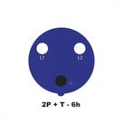 Tomada de Sobrepor Industrial 2P+T 32 A 220-250 Vca 6 H