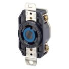 Tomada de travamento trifásica Leviton 2720 30 Amp 250V preta Tomada de travamento trifásica Leviton 2720 30 Amp 250V preta