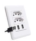 Tomada Duo 2 Usb Carrega Carga Celular Smarthphone Tablet Tomada Duo 2 Usb Carrega Carga Celular Smarthphone Tablet