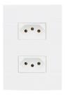 Tomada Dupla 10A + 20A Conjunto 4x2 Lunare Schneider