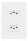Tomada Dupla 10A + 20A Conjunto 4x2 Lunare Schneider