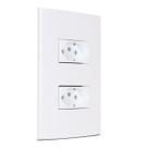 Tomada Dupla 10a 2p+t 4x2 Sleek Branca Margirius