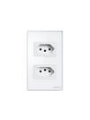 Tomada dupla 10a inteligente wi-fi ets 1002 branco 4850064
