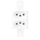 Tomada dupla 20A 250V Blanc 1338 Fame