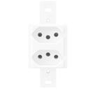 Tomada dupla 20A 250V Blanc 1338 Fame