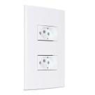 Tomada Dupla 20a 2p+t 4x2 Branca Margirius Sleek