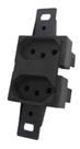Tomada Dupla 20A 2P+T Para Condulet Preto Blux Tomada Dupla 20A 2P+T Para Condulet Preto Blux