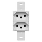 Tomada Dupla 20A sem placa Branco Lumibras