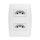 Tomada Dupla 2P+T 10 Amperes 250 Volts Branca Linha Ilus 5UB99053 SOPRANO Tomada Dupla 2P+T 10 Amperes 250 Volts Branca Linha Ilus 5UB99053 SOPRANO