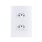 Tomada dupla 2x4 10a bc sleek margirius