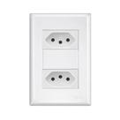 Tomada dupla 2x4c/pl 10a bc fame Tomada dupla 2x4c/pl 10a bc fame