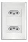 Tomada Dupla 4x2 10a Branco Evidence Fame 3890