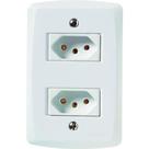 Tomada Dupla 4X2 2 2P + T NBR 10A 250V 57145/065 Branca Tramontina