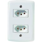 Tomada Dupla 4X2 2 2P + T NBR 10A 250V 57145/065 Branca Tramontina