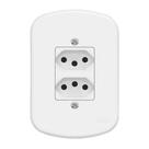 Tomada Dupla 4x2 20A Branca Blanc Fame Tomada Dupla 4x2 20A Branca Blanc Fame