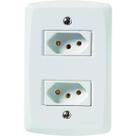Tomada Dupla Com Placa Branca Lux2 4x2 2P+T 10A 250V Tramontina