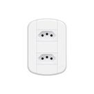 Tomada Dupla Fame Blanc+ 2p+t 20a Com Placa 4x2 Branca