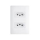 Tomada Dupla Fame Habitat 2p+t 20a Com Placa 4x2 Branco