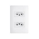 Tomada Dupla Fame Habitat 2P+T 20A com Placa 4x2 Branco