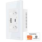 Tomada Dupla Inteligente USB A e C Carrega Rápido Wifi 10A Bivolt Smartlife Tuya PandaPlus Alexa Google Controle Voz App Tomada Dupla Inteligente USB A e C Carrega Rápido Wifi 10A Bivolt Smartlife Tuya PandaPlus Alexa Google Controle Voz App