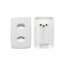 Tomada dupla mod.2x4 10a bc safira ilumi