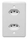 Tomada Dupla Monobloco 20A 250V Branca - Stylus - Ilumi