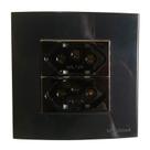 Tomada Dupla Móvel Marmore Drywall Gesso Granito Móveis Pedra Embutir 3 Pinos 20a Preto Margirius