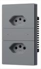 Tomada Dupla NovaDigital Safira Física Com Tomada 20A e 10A 4x2 Zigbee