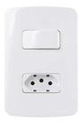 Tomada e Interruptor 1 Seção Simples 10 Amp 4x2 Margirius B3 Tomada e Interruptor 1 Seção Simples 10 Amp 4x2 Margirius B3