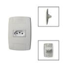 Tomada Elétrica 3 Pinos 10A 250V 4x2 Branco