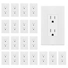 Tomada elétrica de parede ENERLITES 61502-TR-WSID 15A 125V, pacote com 20
