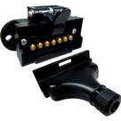 Tomada Elétrica Engate Retangular 7 polos Completa Nylon Tomada Elétrica Engate Retangular 7 polos Completa Nylon