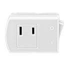 Tomada elétrica Leviton 1469-W Switch Tap 125V 13A branca