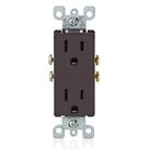 Tomada elétrica Leviton 5325 Brown 15 Amp 125 Volt
