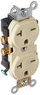 Tomada elétrica Leviton 5822-I 250V 20A 2 pólos 3 fios marfim