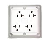 Tomada Elétrica Leviton Industrial 20A 125V 4 em 1 Branca