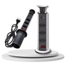 Tomada Elevável Torre de Elevação Retrátil 3 Tomadas Uma Tomada 10A e Duas Tomadas de 16A e 20A Liga de Alumínio Para Mesa Bivolt Coibeu