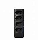 Tomada em barra quadrupla biamper 10a ou 20a kahel