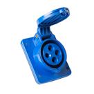 Tomada Embutir Industrial 3P+T 32A 220-250V 9H Azul IP44 56255236 Tramontina