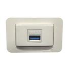 Tomada Embutir Móveis com 01 Usb Dados Branco 00010.24884446 (P) - Lumitek