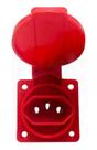 Tomada embutir painel 2p+t 10-20a vermelho lukma