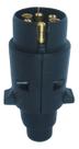 Tomada Engate 6 Polos Macho Universal Nylon Preto Dni8380