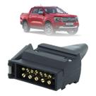 Tomada Engate Reboque 12 Polos Vias Macho Ford Ranger 2024 2025 Carretinha Caminhonete Bratus