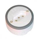 Tomada Externa Blister Luster 2 Polos+Terra 10A. Grande Branca