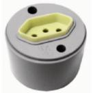 Tomada Externa Perlex 2 Polos +Terra 10A Redonda Cinza 811 Tomada Externa Perlex 2 Polos +Terra 10A Redonda Cinza 811