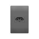 Tomada Fame Habitat Onix 2P+T 20A com Placa 4x2