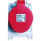 Tomada Fêmea Trifásica Steck N-4206 3p+t 32a 380/440v Ip44