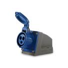 Tomada Fixa Sobrepor Azul 32A 3P+T IP44 - Soprano Tomada Fixa Sobrepor Azul 32A 3P+T IP44 - Soprano