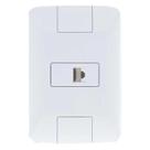 Tomada Fone Americano RJ11 - Conjunto Linha Aria Tramontina - Branco - Modular - Fixação Facilitada